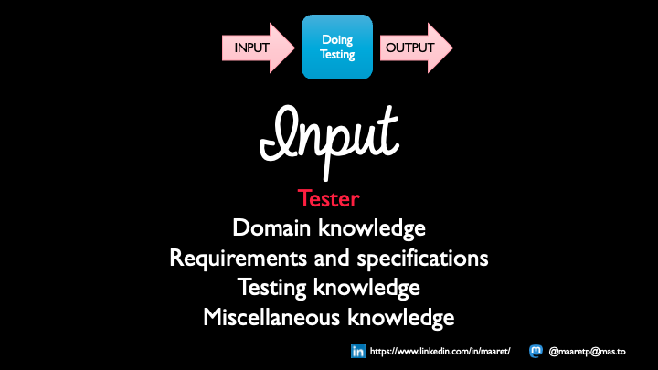 Input of Exploratory Testing