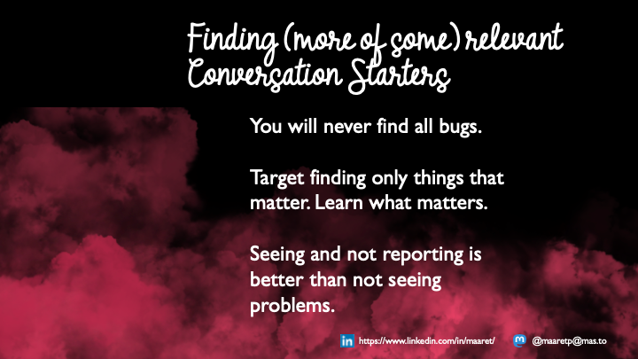 Finding Relevant Conversation Starters