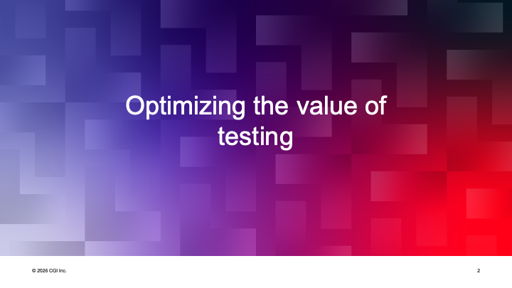 Optimizing Value of Testing
