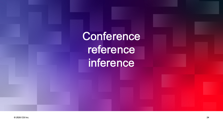 Conference, Reference, Inference