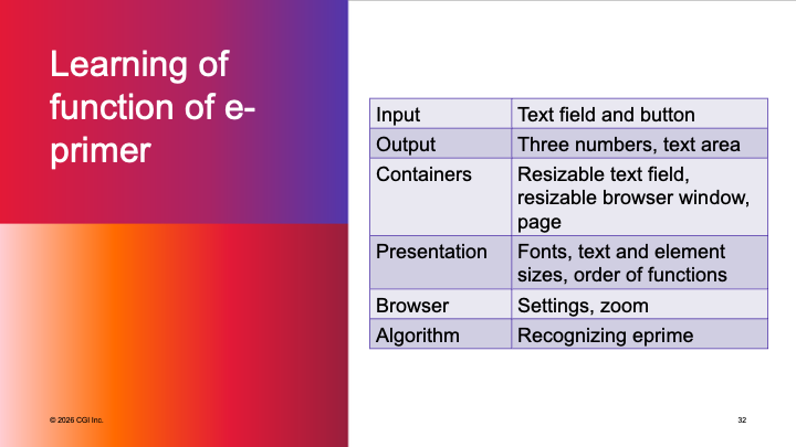 Learning of Function of E-Primer