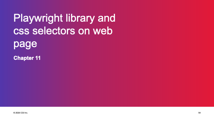 Playwright library and Selectors on Web Page