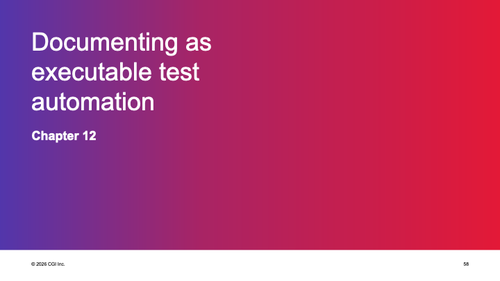 Documenting as Executable Test Automation