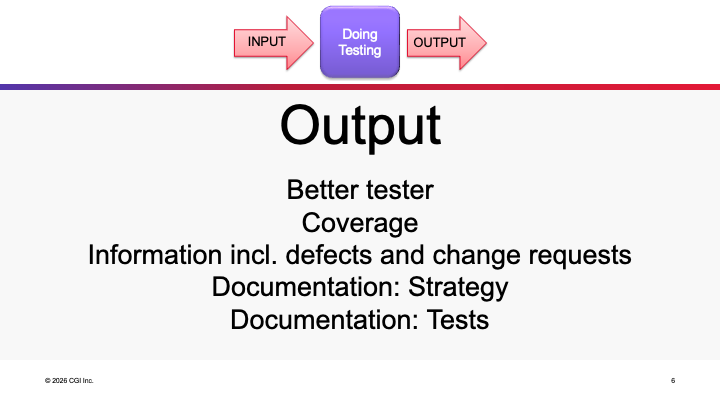 Output of Exploratory Testing