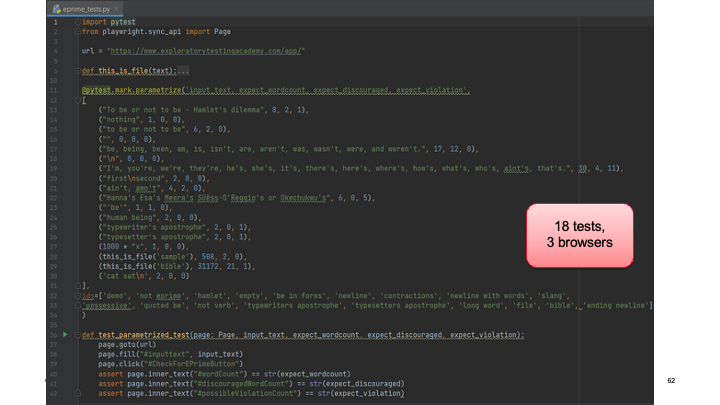 Parametrized Tests