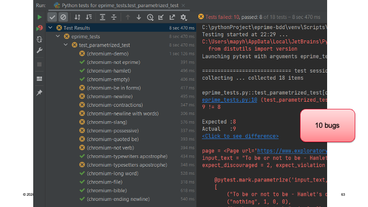 Logs with Failure