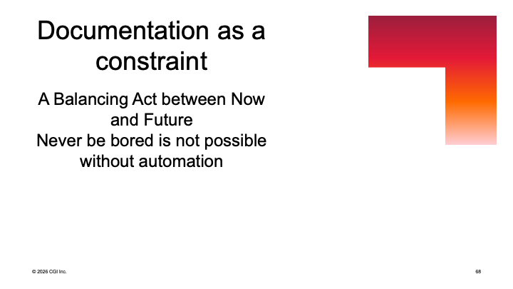 Documentation as a Constraint