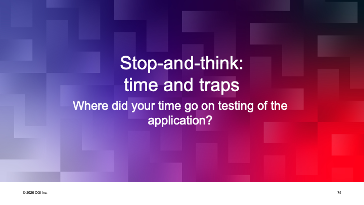 Stop and Think - Time and Traps
